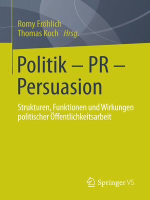 cover image of Politik--PR--Persuasion